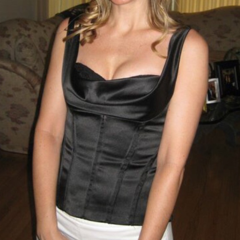 Black evening shirt